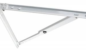 JR PRODUCTS 20725 Folding Shelf Bracket - White, 12 INCH x 12 INCH x 16.50 INCH
