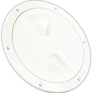 JR PRODUCTS 31005 Access/Deck Plate - 4 INCH, White