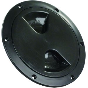 JR PRODUCTS 31015 Access/Deck Plate - 4 INCH, Black