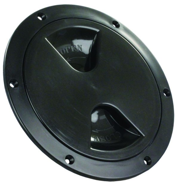 JR PRODUCTS 31015 Access/Deck Plate - 4 INCH, Black