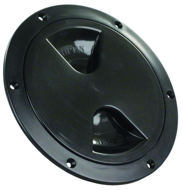JR PRODUCTS 31035 Access/Deck Plate - 5 INCH, Black