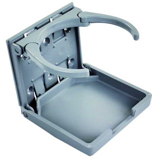 JR PRODUCTS 45622 Gray Adjustable Cup Holder