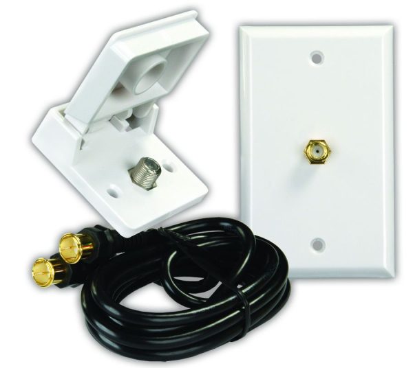 JR PRODUCTS 47815 Interior/Exterior TV Installation Kit,White