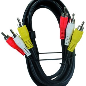JR PRODUCTS 47935 RCA/AV Tri-Cable Jumper - 6
