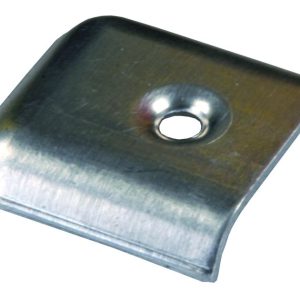 JR PRODUCTS 49675 Metal Vinyl End Cap, Pack of 4 - Chrome