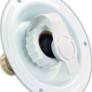 JR PRODUCTS 62115 City Water Dish - 1/2 INCH FPT, White
