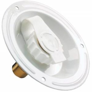 JR PRODUCTS 62125 City Water Dish - 1/2 INCH MPT,White
