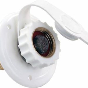 JR PRODUCTS 62145 Plastic City Water Flange - 12 INCH MPT x 3/4 INCH, White