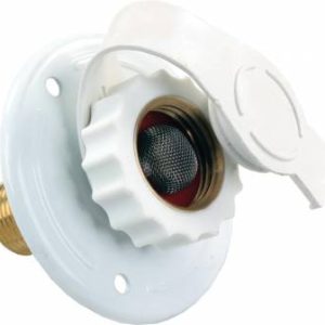 JR PRODUCTS 62165 White Aluminum City Water Flange - 12 INCH MPT x 3/4 INCH