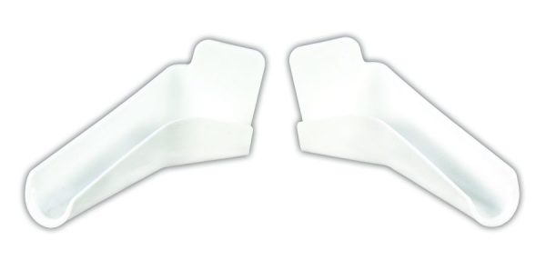 JR PRODUCTS 655PWA RV Camper 2 Pack Extended Rain Gutter Spouts