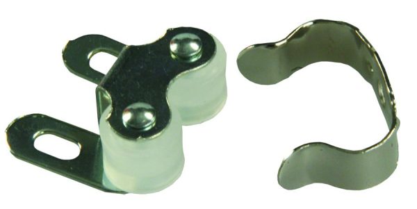 JR PRODUCTS 70225 Double Roller Cabinet Catch with Clip