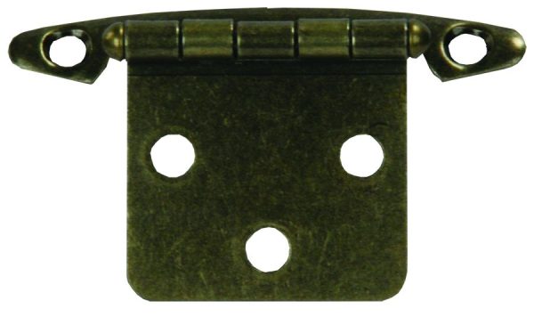JR PRODUCTS 70605 Free Swing Flush Mount Hinge - Antique Brass