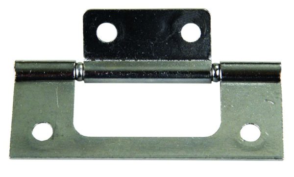 JR PRODUCTS 70645 Non-Mortise Hinge - Chrome