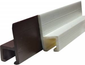 JR PRODUCTS 80321 Brown 48 INCH Type-C Wall Mounted Internal Slide Track