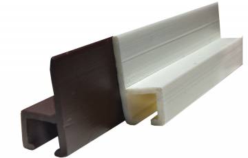 JR PRODUCTS 80321 Brown 48 INCH Type-C Wall Mounted Internal Slide Track