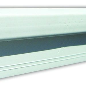 JR PRODUCTS 80401 Wall Track - Type D, 96 INCH - White