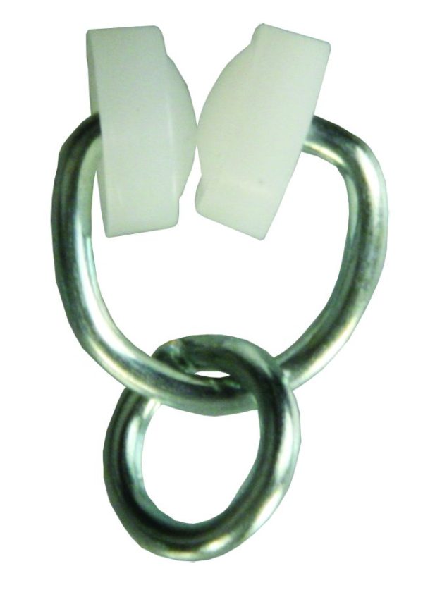 JR PRODUCTS 81165 Wheeled Curtain Carrier - Type B with Ring