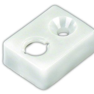 JR PRODUCTS 81465 End Stop - Type E, White