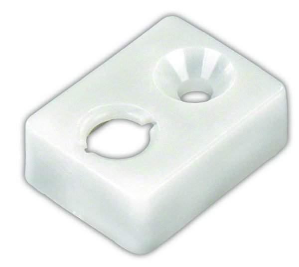 JR PRODUCTS 81465 End Stop - Type E, White