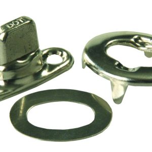 JR PRODUCTS 81595 Turn Button Assembly silver chrome, 3/4 INCH