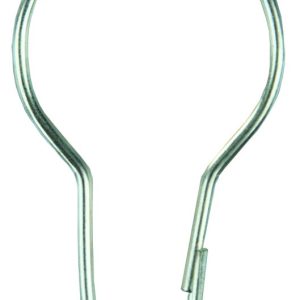 JR PRODUCTS 81665 Shower Curtain Ring; Used For Shower Curtain; Snap Closure; Zinc Plated; Steel; Pack Of 12