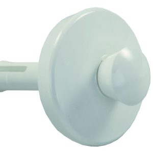 JR PRODUCTS 95105 Single Stem Pop-Up Stopper - White