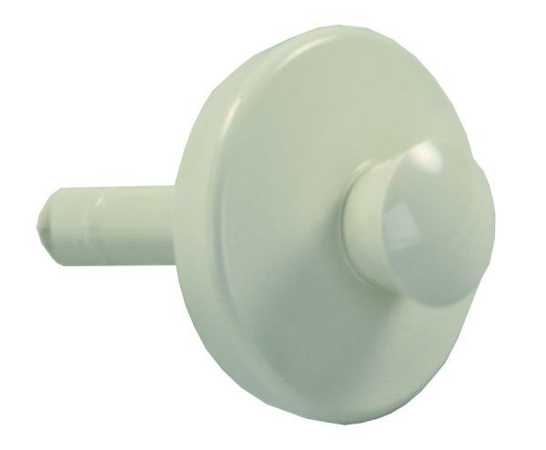 JR PRODUCTS 95125 Single Stem Pop-Up Stopper - Parchment, white