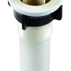 JR PRODUCTS 95235 Sink Strainer with Pop-Up Stopper - Parchment, 1-1/4 Inch x 5 Inch
