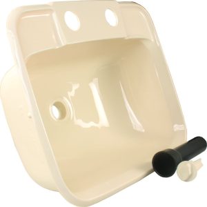 JR PRODUCTS 95361 Molded Lavatory Sink - Parchment