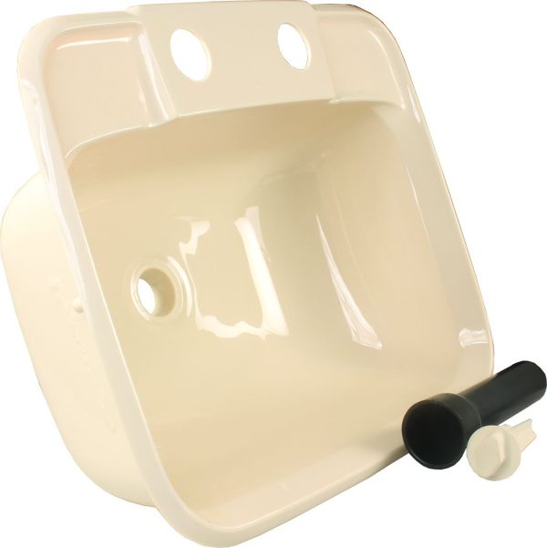 JR PRODUCTS 95361 Molded Lavatory Sink - Parchment