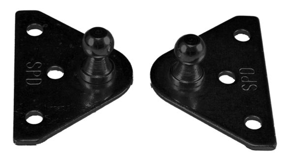 JR PRODUCTS BR1020 BR-1020 10mm Flat Gas Spring Mounting Bracket Pair (Quantity 2)