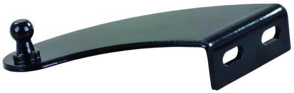 JR PRODUCTS BR1125BP BR-1125-BP Black Left Curved Bracket