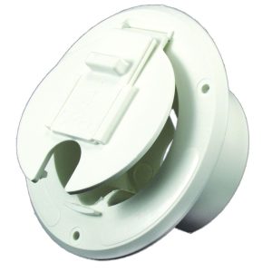 JR PRODUCTS S2310A White 30 Amp Round Electric Cable Hatch (12)