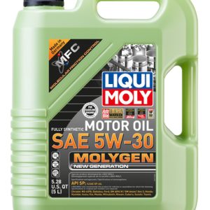 LIQUI MOLY 20228 MOLYGEN NEW GENERATION 5W-30, SAE 5W-30; Synthetic; 5 Liter Jug; Single