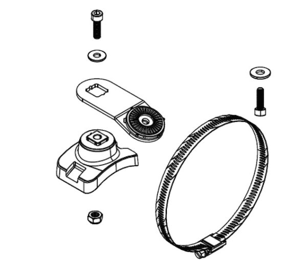 LOWRANCE 000-15772-001 Trolling Motor Shaft Mount for Active Target Scout View