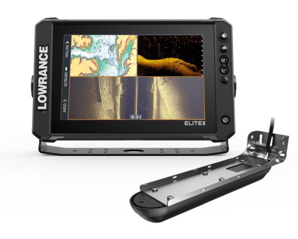 LOWRANCE 000-16430-001 ELITE FS 10 3-IN-1 (US/CAN), Used To Find Fishing Areas/ Ledges/ Drop-Offs/ Ditches; 10 Inch Display; 1280 x 800 Pixel Resolution; Multi-Touchscreen Interface; Integrated Wireless/ NMEA 2000/ Ethernet Connectivity