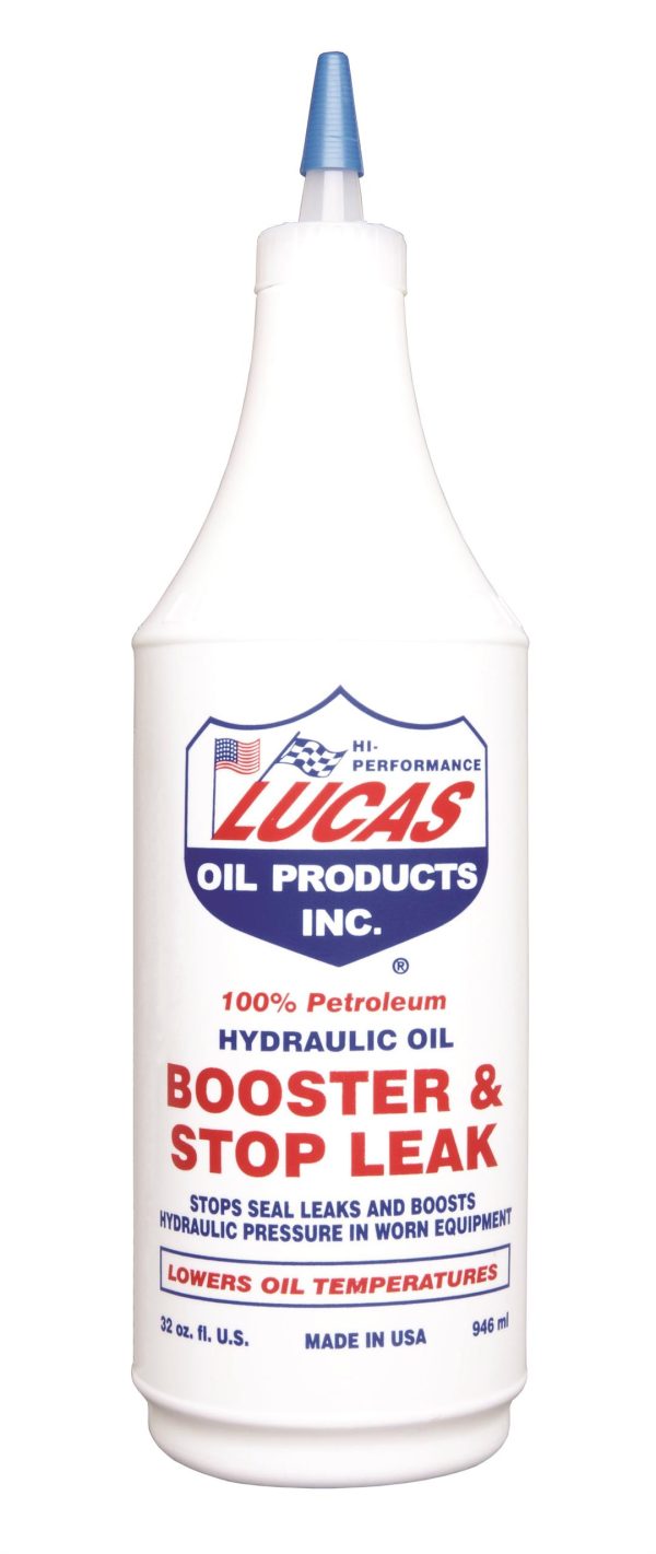 LUCAS OIL 10019 Hydraulic Oil Booster and Stop Leak 1 Quart, 32 Ounce, White