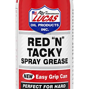 LUCAS OIL 11025 Red INCHN INCH Tacky Grease Aerosol - 11 Ounce