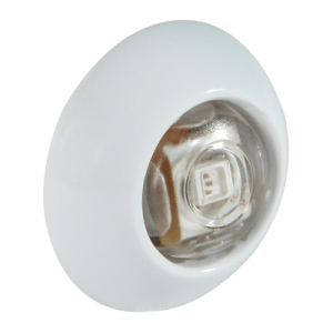 LUMITEC 101053 Exuma Courtesy/Accent Light, Direct / 360 Degree, White Case, Blue