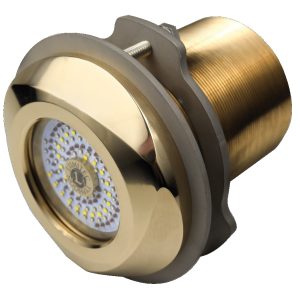LUMITEC 101448 Typhoon Thru-Hull Thru Hull 12/24v Blue/White LED Underwater