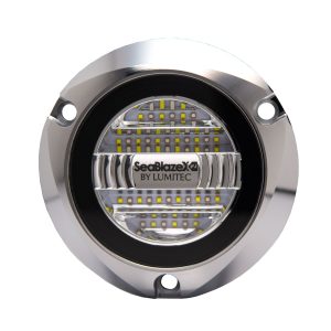 LUMITEC 101591 Seablaze X2 Spectrum RGBW LED Surface Mount Polished Housing 12/24v