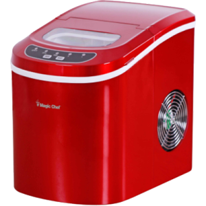 MAGIC CHEF MCIM22R Ice Maker, 27 lbs/day, Portable, Red