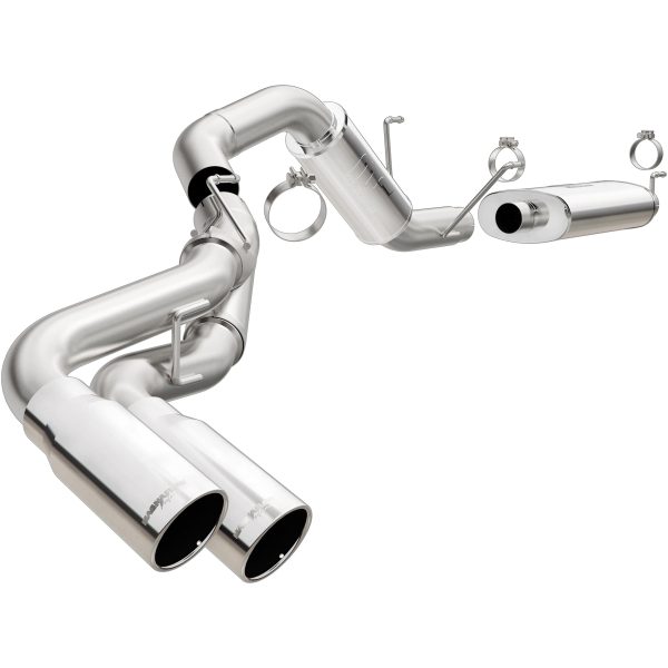MAGNAFLOW 15333 Exhaust System 19200: Cat-Back, Street Series, For 2014-2024 Ram 2500, For 2014-2024 Ram 3500, V8 6.4L, Dual Same Side Behind Passenger Rear Tire Exit