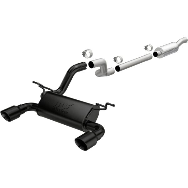 MAGNAFLOW 19417 2018-2023 Jeep Wrangler Street Series Cat-Back Performance Exhaust System, V6 3.6L, Black Coated