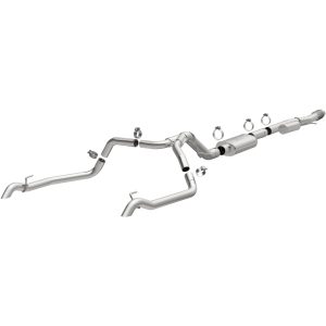 MAGNAFLOW 19626 Exhaust System Cat-Back, Overland Series, For 2019-2024 Chevrolet Silverado 1500, For 2019-2024 GMC Sierra 1500, Dual Split Rear Exit Style