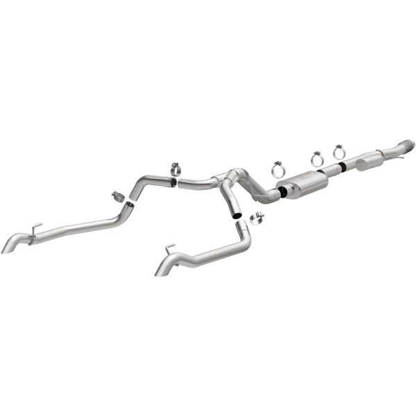 MAGNAFLOW 19626 Exhaust System Cat-Back, Overland Series, For 2019-2024 Chevrolet Silverado 1500, For 2019-2024 GMC Sierra 1500, Dual Split Rear Exit Style
