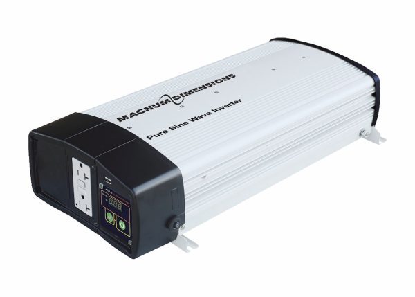 MAGNUM CSW2012-HX 2000 WATT 12VDC INVERTER, Inverts 12 Volt DC To 120 Volt AC; 2000 Watt Continuous Output Power/ 4000 Watt Surge; 16.7 Ampere Output; More Than 90 Percent Optimum Efficiency; GFCI Outlet; Without Volt/Watt Meter; Not Remote Capable