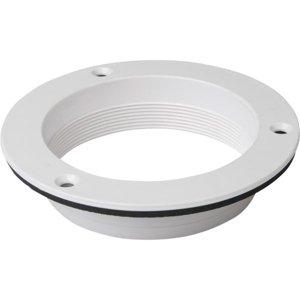 MARINCO N20804RING Solar Vent Deck Plate/Trim Ring, Day/Night Vents, 4 INCH,White