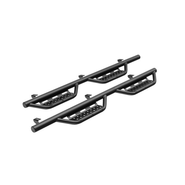 N-FAB 219418012 Nerf RS Steps for RAM | Cab Length, Steel, Textured Black Fits 2019-2024 RAM 1500 (New Body Style) Crew Cab All Beds, SRW Gas / Diesel