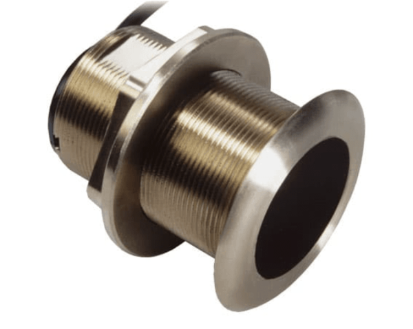 NAVICO 000-16186-001 XSONIC AIRMAR B60 (12 ), B60; Thru-Hull Mount; 9 Pin; 353 Meter Depth At 50 kHz/ 206 Meter Depth At 200 kHz; 50/200 kHz Dual Frequency; 600 Watt Power Rating; Bronze Low-Profile Housing With 12 Degree Tilt